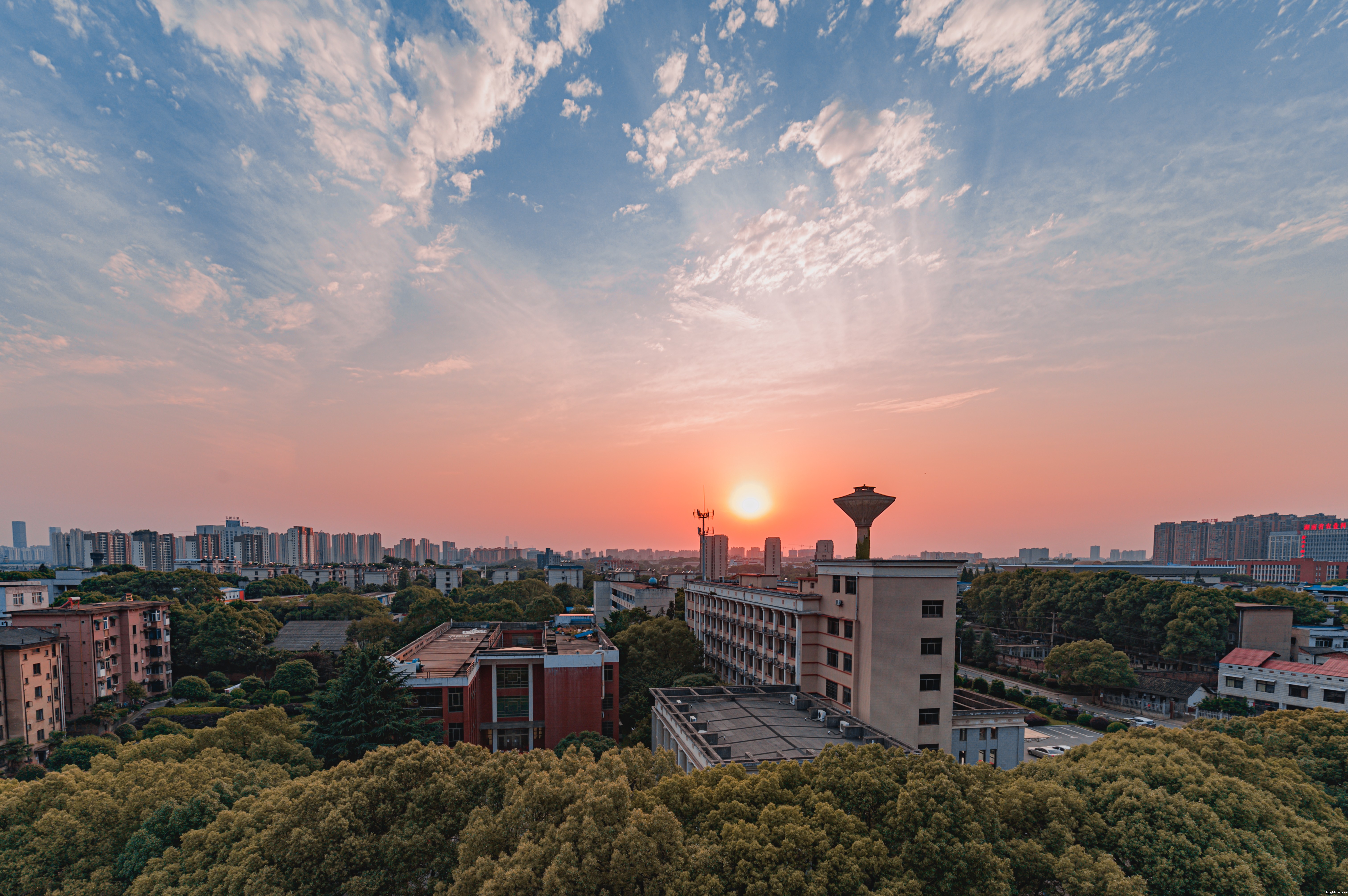 夕阳中的研究所 (3)（陈文勋摄）